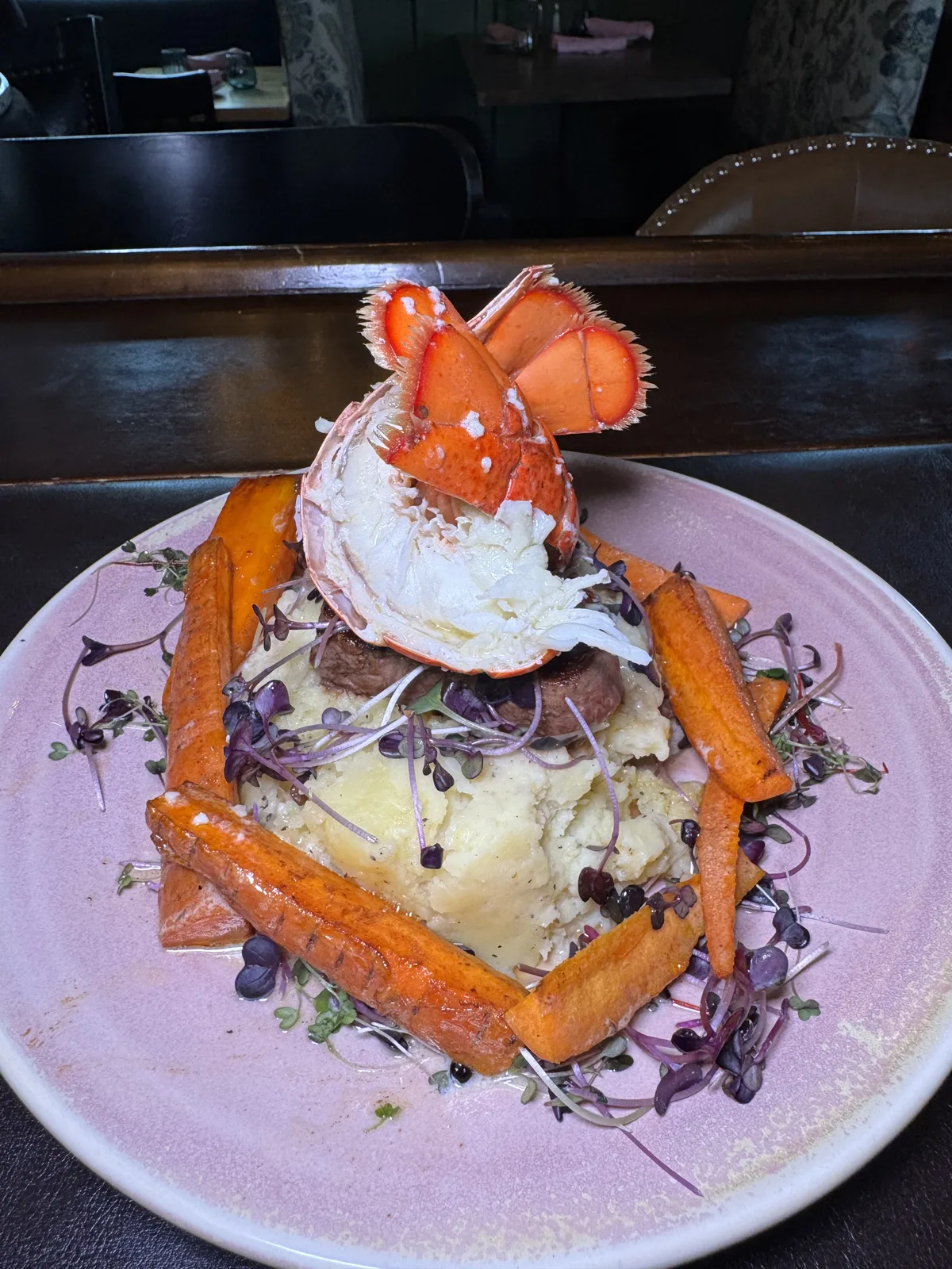 Seafood tower with lobster at Blackstone Putnam