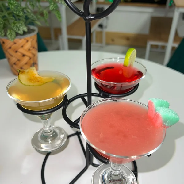 Fresh fruit martini flight